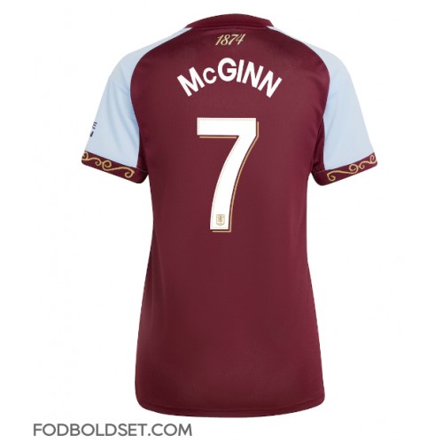 Aston Villa John McGinn #7 Hjemmebanetrøje Dame 2025-26 Kortærmet
